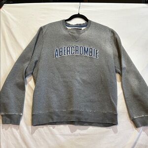 Abercrombie & Fitch Men's Crewneck Sweater in Gray